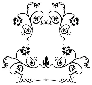 Cartoushe, vector illustration Stock Illustration