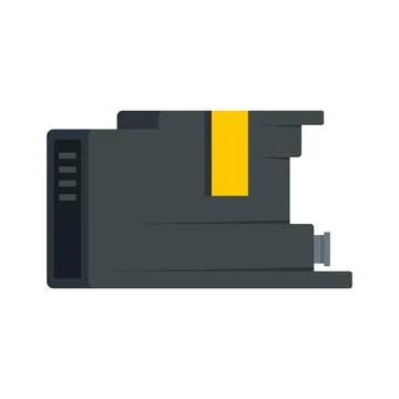 Cartridge icon flat isolated Illustrazione stock