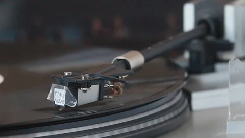 Cartridge with a pickup needle. Stock Footage 88589150