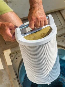 Cartridge pool filter Stock Photos