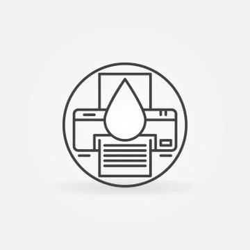 Cartridge refill logo Illustrazione stock