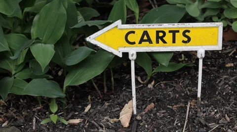 Carts Arrow Sign Stock Footage 1920541