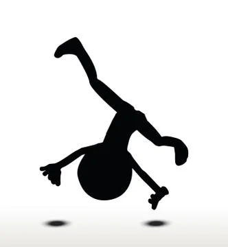 Cartwheel Stock Illustration