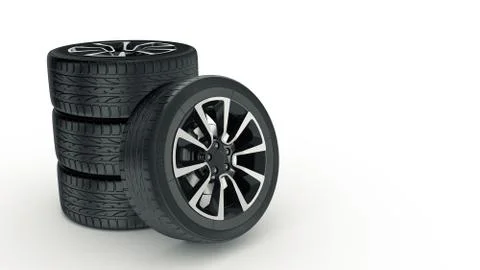 Cartwheels in empty room Stock Illustration