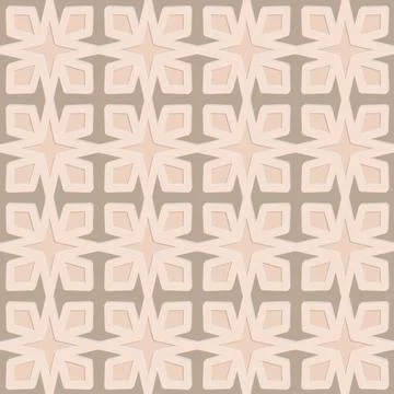 Carved arabic style seamless pattern, oriental motif art background, elegant  Illustrazione stock