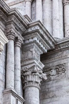 Carved columns Stock Photos