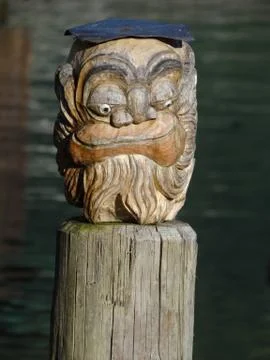 Carved face Stock Photos