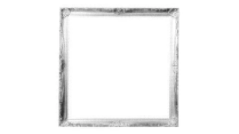 Carved Frame Collage Background Isolated Element at the White Background. Illustrazione stock