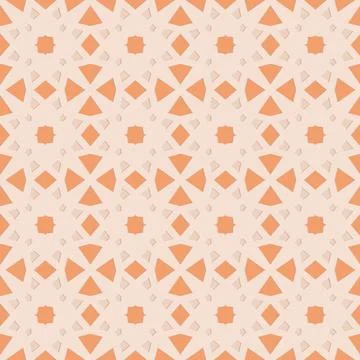 Carved orange embossed seamless pattern in Arabic style, vector illustration  스톡 일러스트