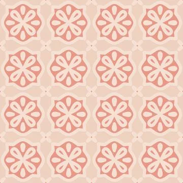 Carved orange embossed seamless pattern in Arabic style, vector illustration  Stockillustratie