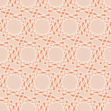 Carved orange embossed seamless pattern illustration for decoration, elegan.. Stock Illustration