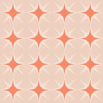 Carved orange embossed seamless pattern in Arabic style, illustration for dec Stockillustratie