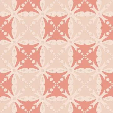 Carved pink embossed seamless pattern in Arabic style, illustration for decor 스톡 일러스트