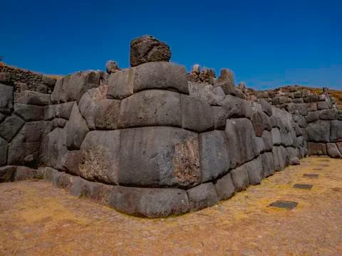  carved stone forms the rounded and perfectly polished corner Stock Photos