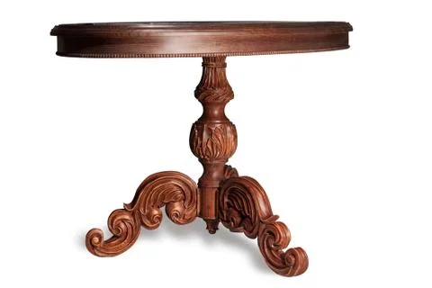 Carved table of handwork Stock Photos
