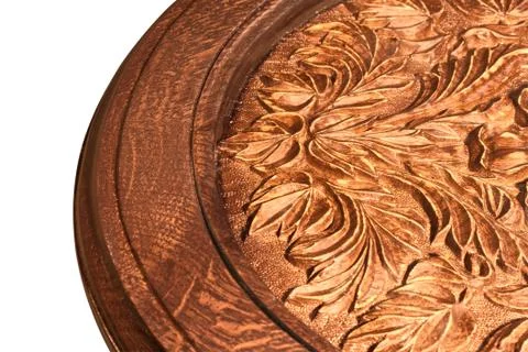 Carved table of handwork Stock Photos