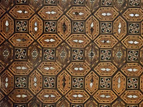 Carved wood pattern Stock Photos