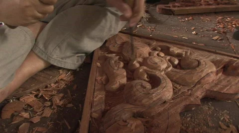 Carving 3 Stock Footage 477162