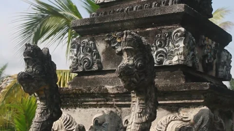 Carving art in temple Stock Footage 269703947