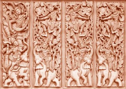 Carving Buddhist Stock Photos