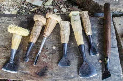 Carving Chisel Foto stock