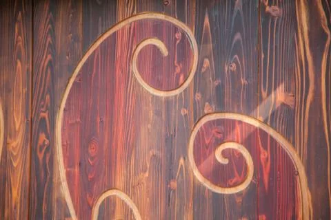 Carving on the door 库存照片