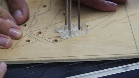 Carving of figures from a tree Stock Footage 79458902