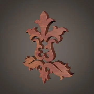 Carving flower Stock Illustration