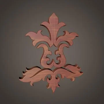 Carving flower Stock Illustration