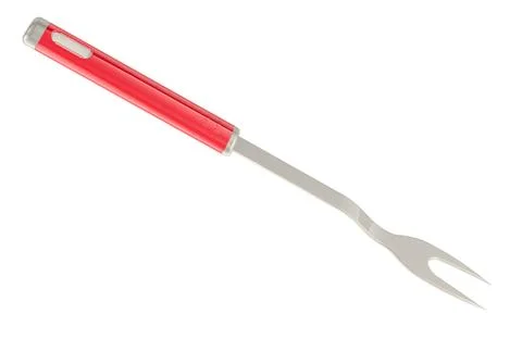 Carving Fork, Big Serving Fork, meat cooking fork. 3D rendering Stock Illustration