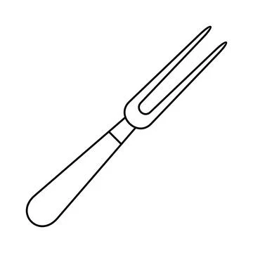 Carving fork icon Stock Illustration