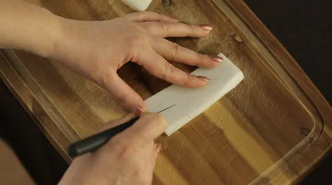 Carving Parsley Root Stock Footage 51664032