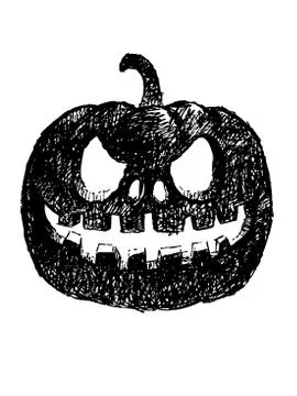 Carving pumpkin Stock Illustration