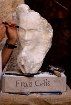Carving statue Foto stock