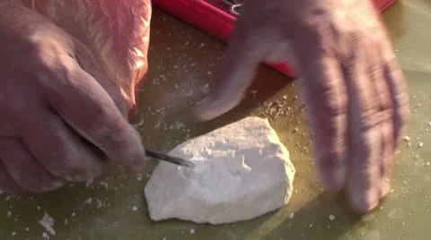 Carving in to Stone Stock Footage 22101049