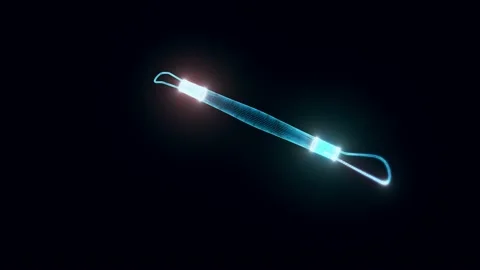 Carving tool hologram Rotating Stock Footage 154835557