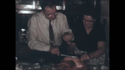 Carving the Turkey 1958 Видео 213786607