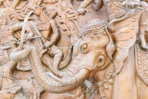 Carving wall Stock Photos