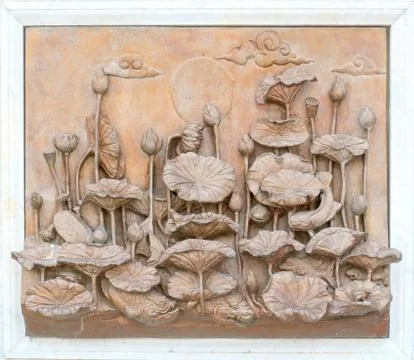 Carving wall Foto stock