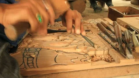 Carvings. Video stock 11260619