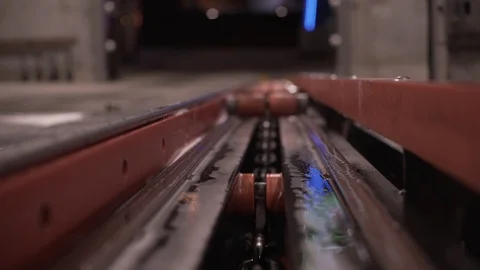 Carwash Roller Pullers Orange Stock-Footage 87896793