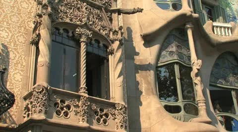 Casa Batlló Stock Footage