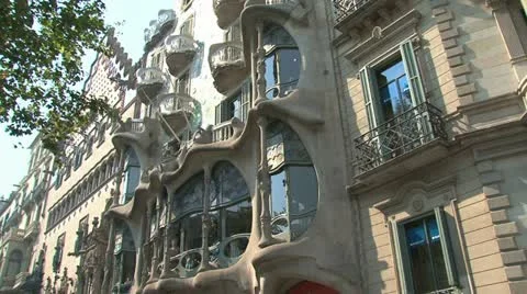 Casa Batlló Stock Footage
