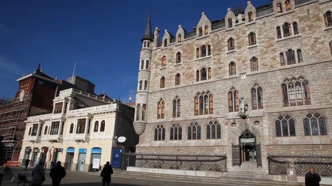 Casa Botines, Leon, Spain Stock Footage 130106903