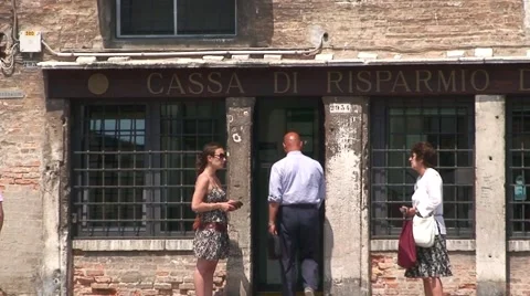 Casa di Risparmio di Venezia Stock Footage 1038554