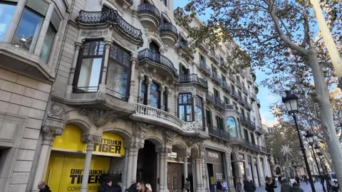 Casa Lleó Morera, Barcelona Stock Footage 295966053