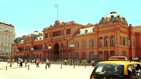 Casa Rosada in Buenos Aires. Stock Footage 70969587