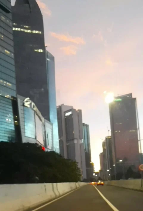 Casablanca flyover in the afternoon Stock Footage 237651058