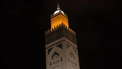 Casablanca mosque Stock Footage 130829974