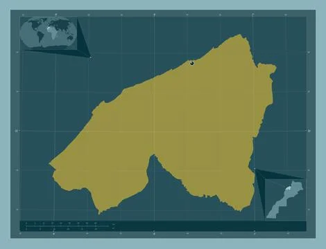 Casablanca-Settat, Morocco. Solid color shape Stock Illustration